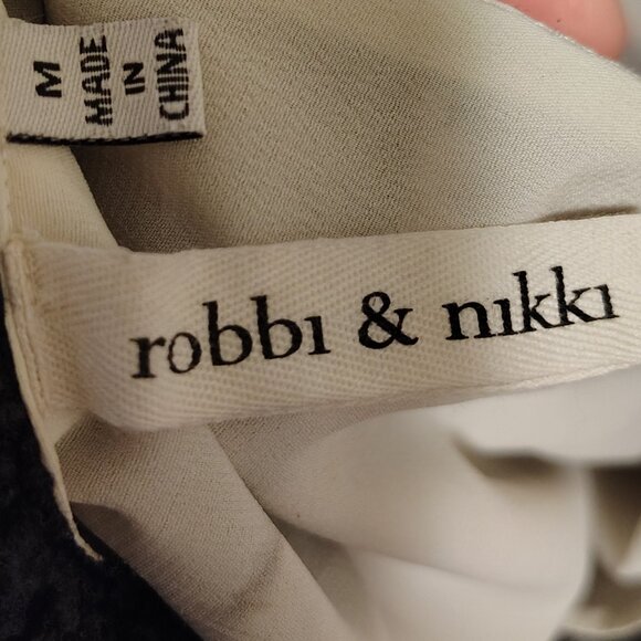 Robbie & Nikki Womens Blouse Medium Lace Ruffle Victorian Romantic Dark Boho - Picture 7 of 9